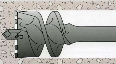 Проломной бур SDS MAX 45x600мм по бетону